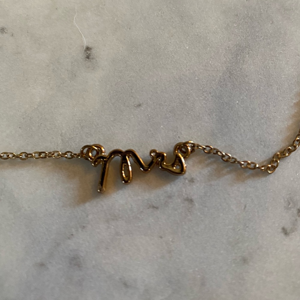 Mrs Yellow Gold Necklace